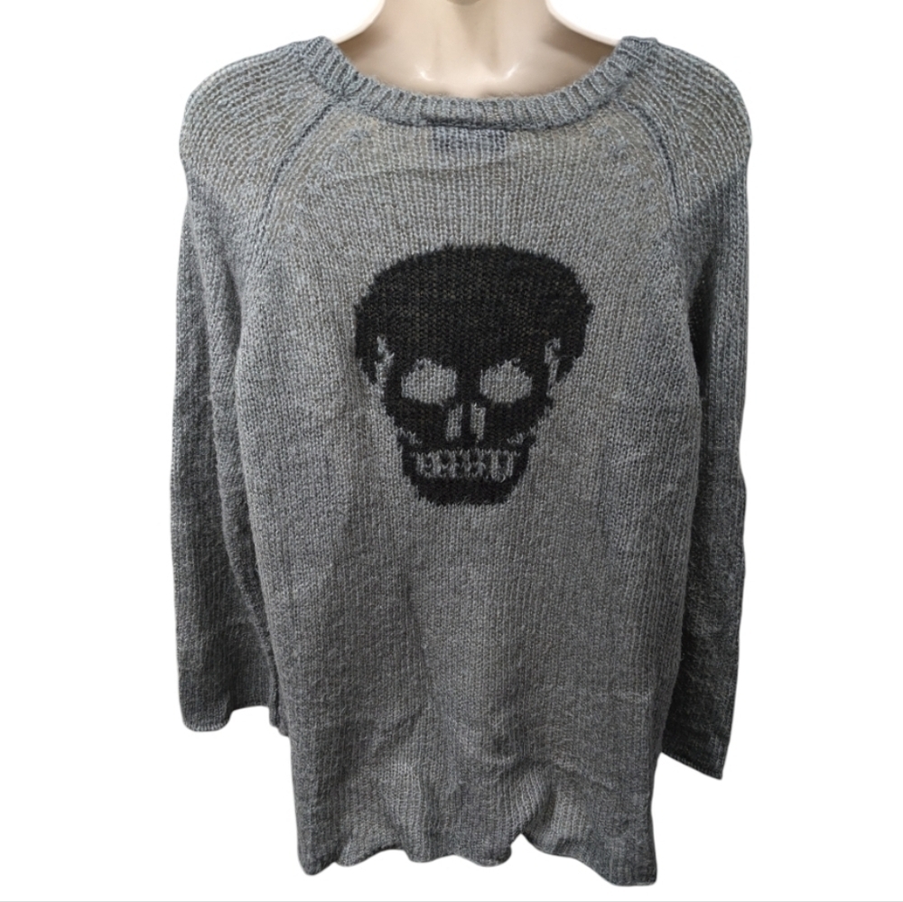 Wooden Ships Skull Mohair And Wool Blend Sweater Sz M